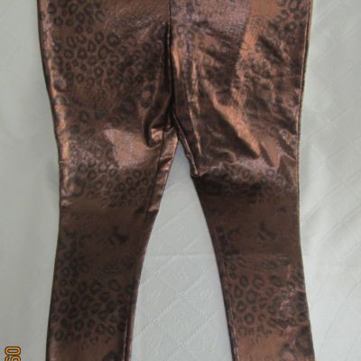 NWT Women's Wild Fable Metallic Animal Print Leggings Size L
